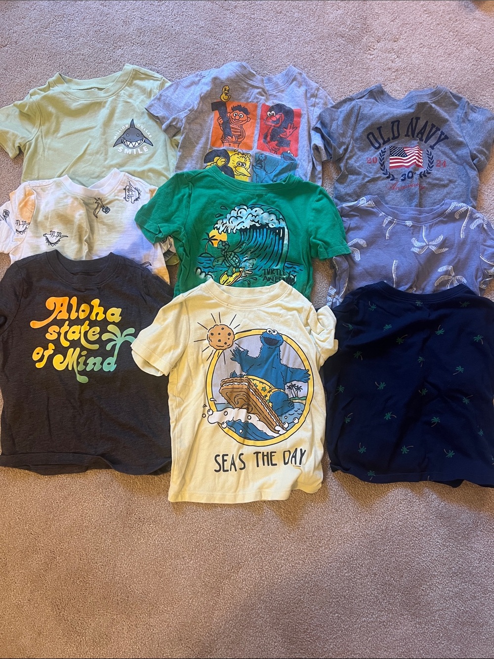 Lot of 9 3T Old Navy Summer Tshirts